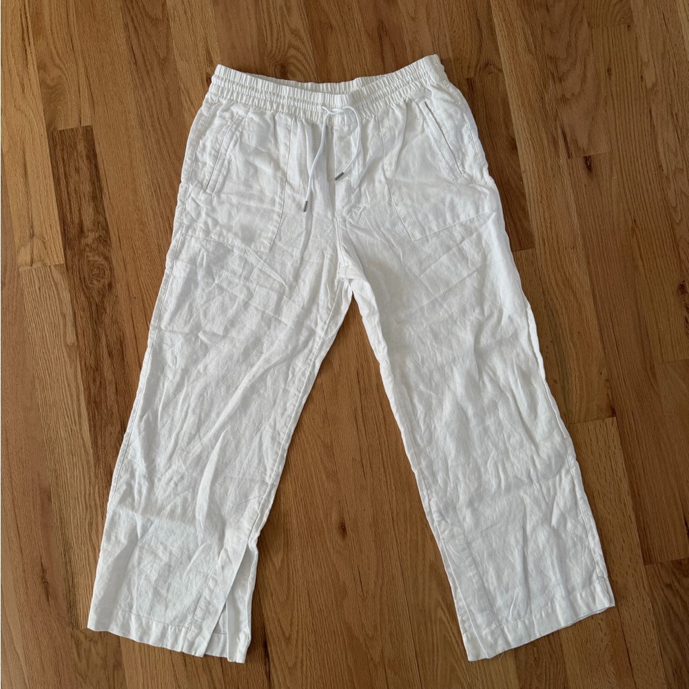Athleta Retreat Wide Leg Linen Pants